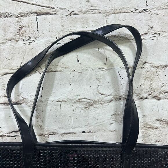 Victoria's Secret Black and Sequined Pink Red Tote Bag - Picture 7 of 7